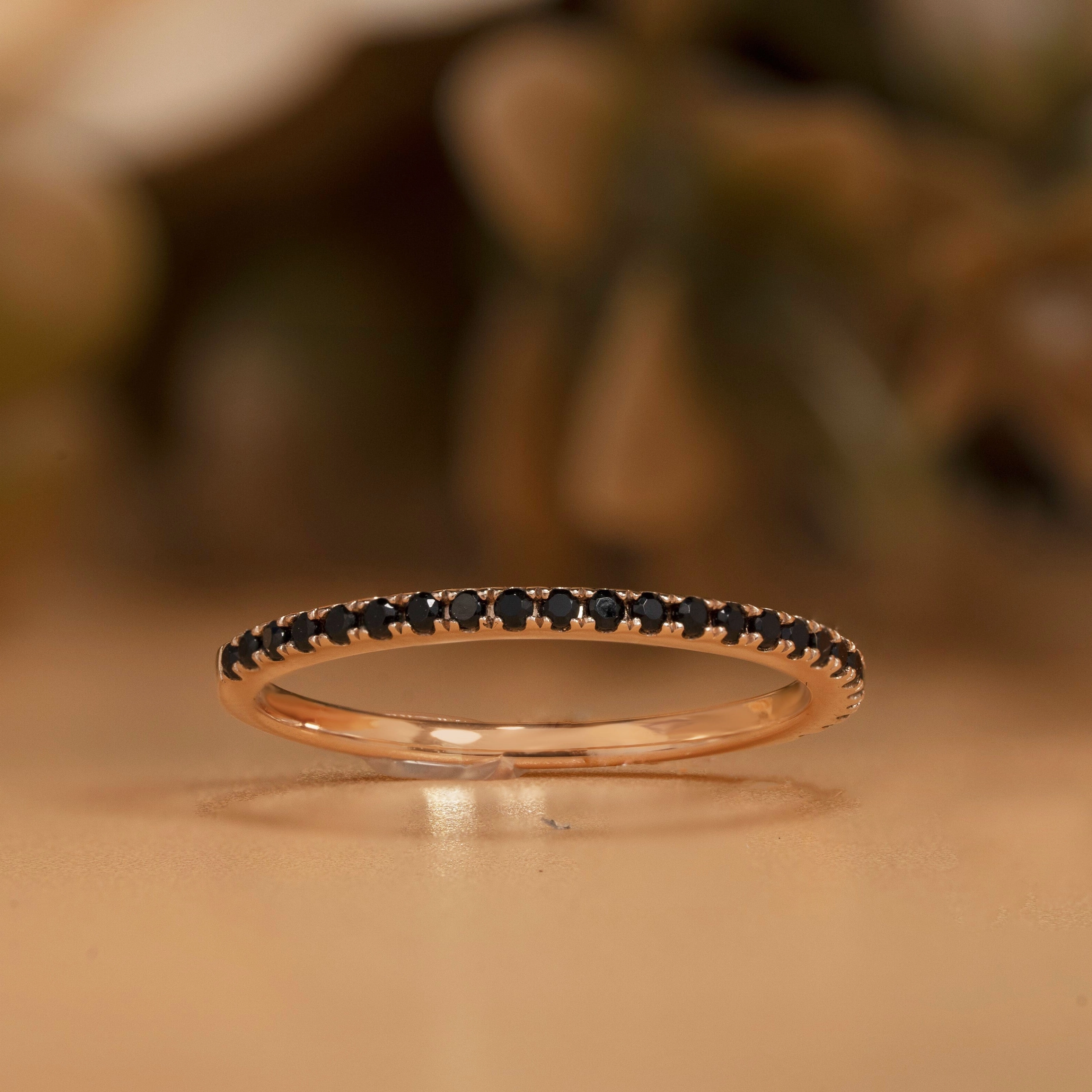 0.25 Carat Round cut Semi Eternity Wedding Ring Band Graceful Harmony Premium Ornament