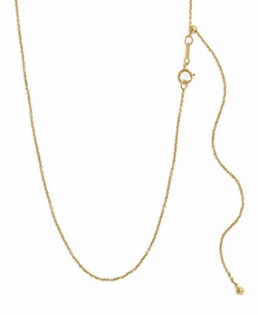 Locket Item Luxury Finish 14k Gold-filled Cable Chain Necklace Adjustable up to 22 inches