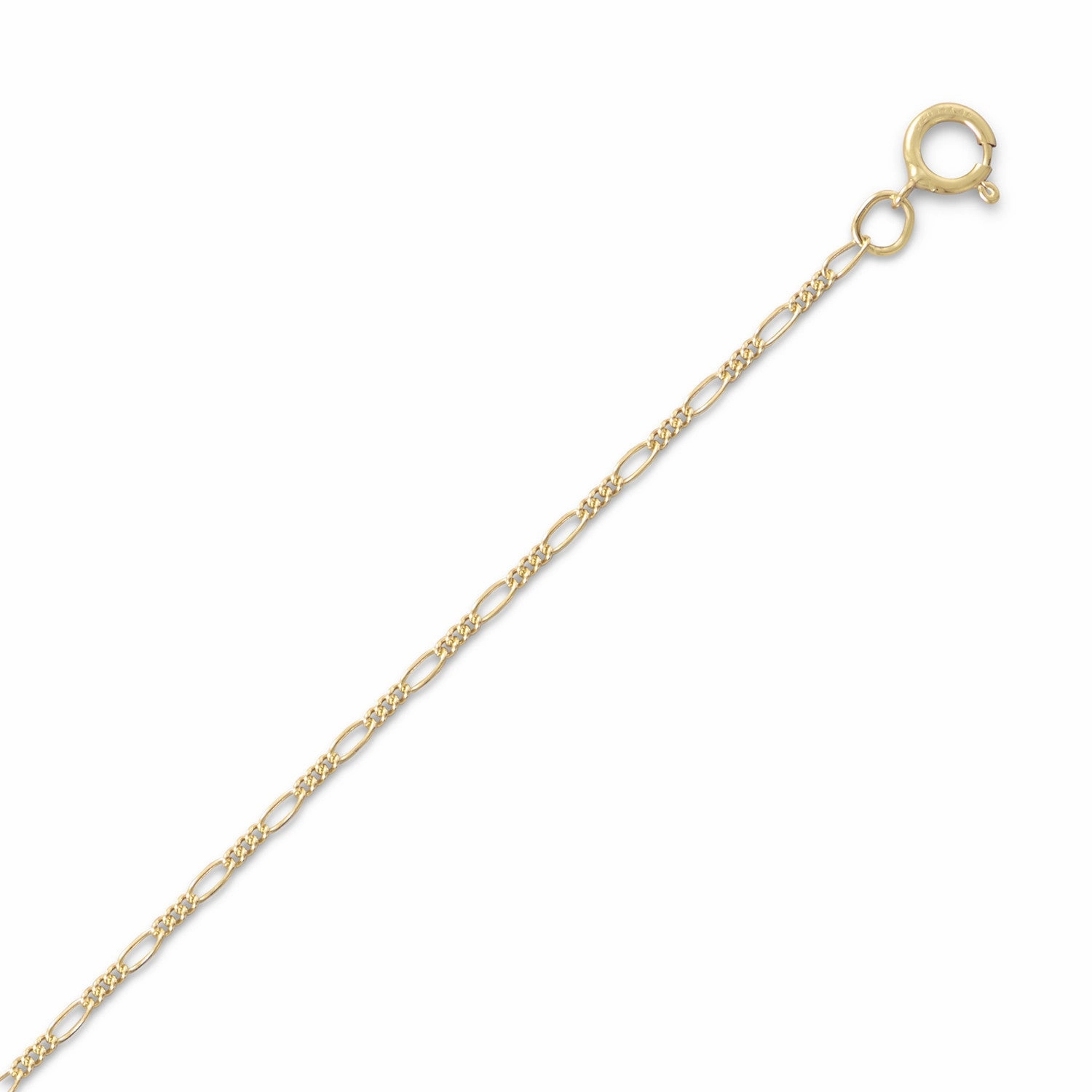 Triple Strand Accessory For Groom 14k Gold-filled Figaro Chain Necklace - Made in the USA