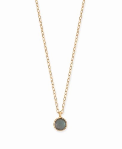 14k Gold-filled Labradorite Charm Necklace Adjustable Length Special Style