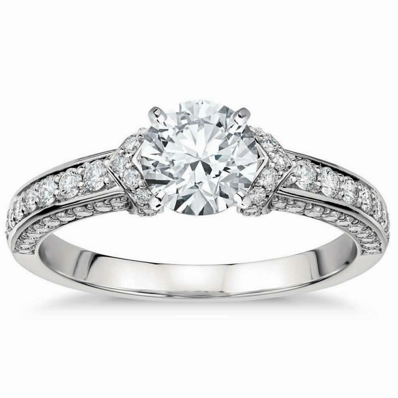 Numbered Edition 1 Ct Round Cut Diamond Channel Engagement Ring