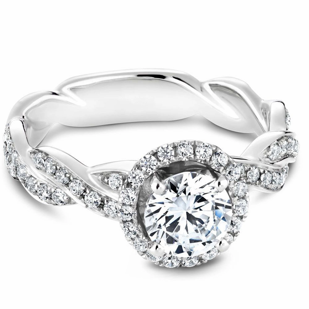 Modern Insignia 1 Ct Round Cut Diamond Infinity Bridal Set