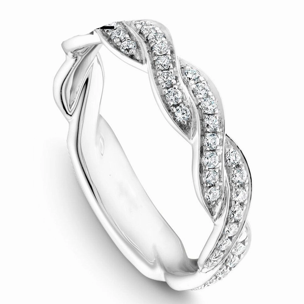 Delicate Statement 1 Ct Round Cut Diamond Infinity Bridal Set