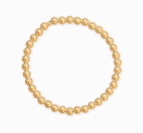 Stellar Fusions 5mm Bead Stretch Bracelet 14/20 Gold-filled - Made in the USA