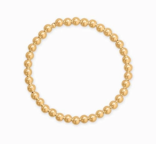 Stellar Fusions 5mm Bead Stretch Bracelet 14/20 Gold-filled - Made in the USA