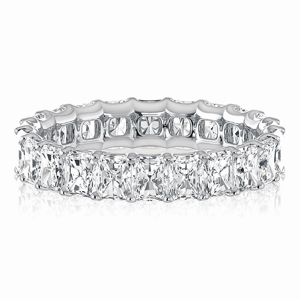 A. Jaffe Radiant Diamond Eternity Ring in White Gold Sophisticated Glow