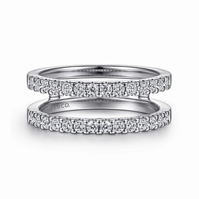 Esmeralda - 14K White Gold Diamond Ring Enhancer - 0.5ct Lively Accent Holiday Gift