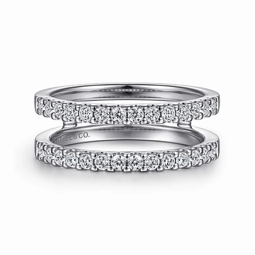 Esmeralda - 14K White Gold Diamond Ring Enhancer - 0.5ct Lively Accent Holiday Gift
