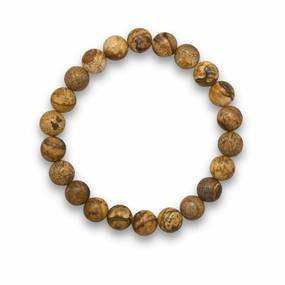 AzureBella Jewelry Picture Jasper Bead Stretch Bracelet Perennial Favorite