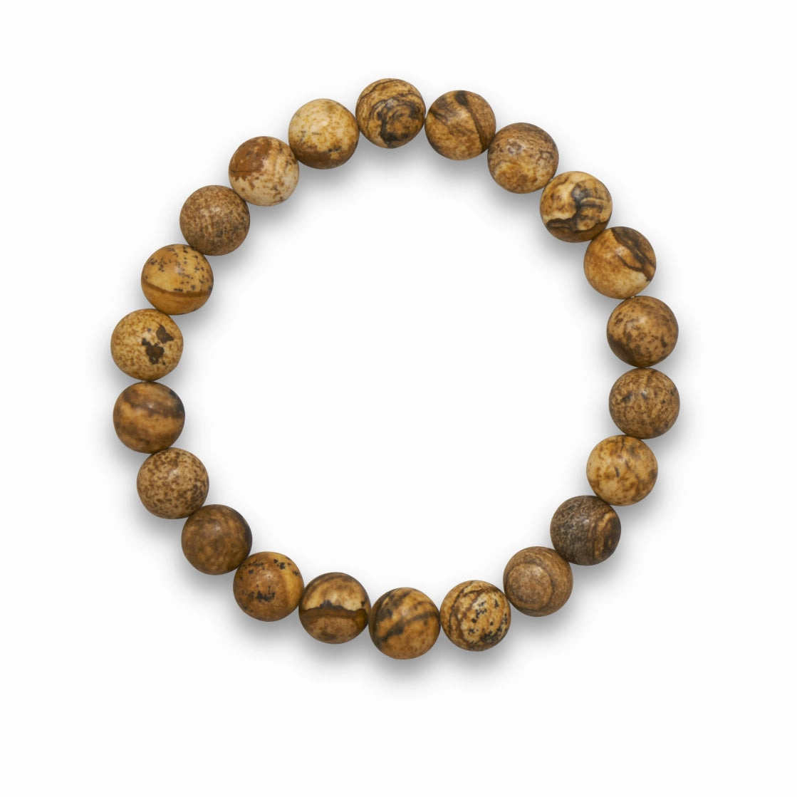AzureBella Jewelry Picture Jasper Bead Stretch Bracelet Perennial Favorite