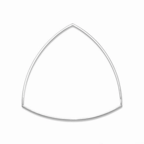 Bangle Bracelet Sterling Silver with Geometric Triangle Design Seaside Glam