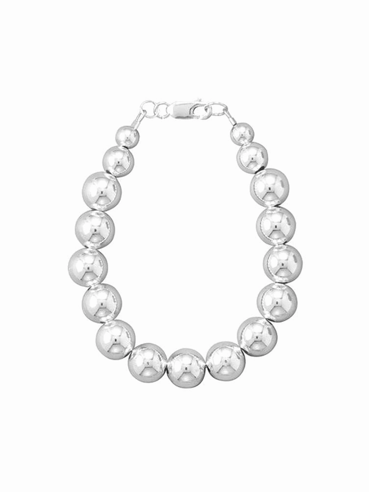 Ever After Sight Finest Of The Fine Bead Bracelet 10mm Sterling Silver Lobster Clasp High Polish Made in the USA