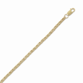 Rolo Chain Necklace 2.6mm Width 14k Yellow Gold-filled - Made in the USA Playful Accent Vintage Accent