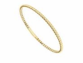 Bremer Jewelry 6.75 inch Bangle Bracelet in 14K Yellow Gold Gloss Moment