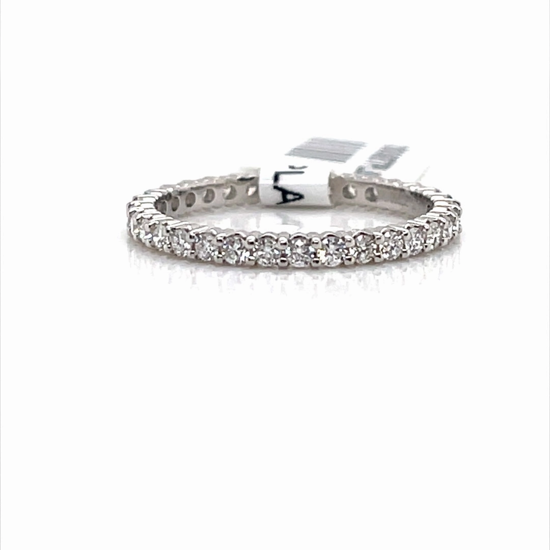 Bremer Jewelry Anniversary/Eternity Diamond Wedding Ring in Platinum (0.66ctw) Classic Glimmer