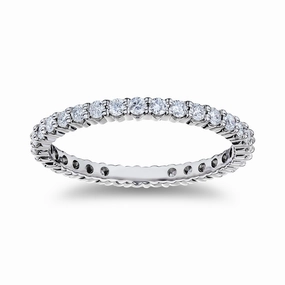 custom design Bright Accent Bremer Jewelry Anniversary/Eternity Diamond Wedding Ring in Platinum (0.66ctw)