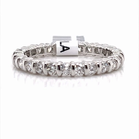 Simple Style Chic Day Bremer Jewelry Anniversary/Eternity Diamond Wedding Ring in Platinum (1.30ctw)