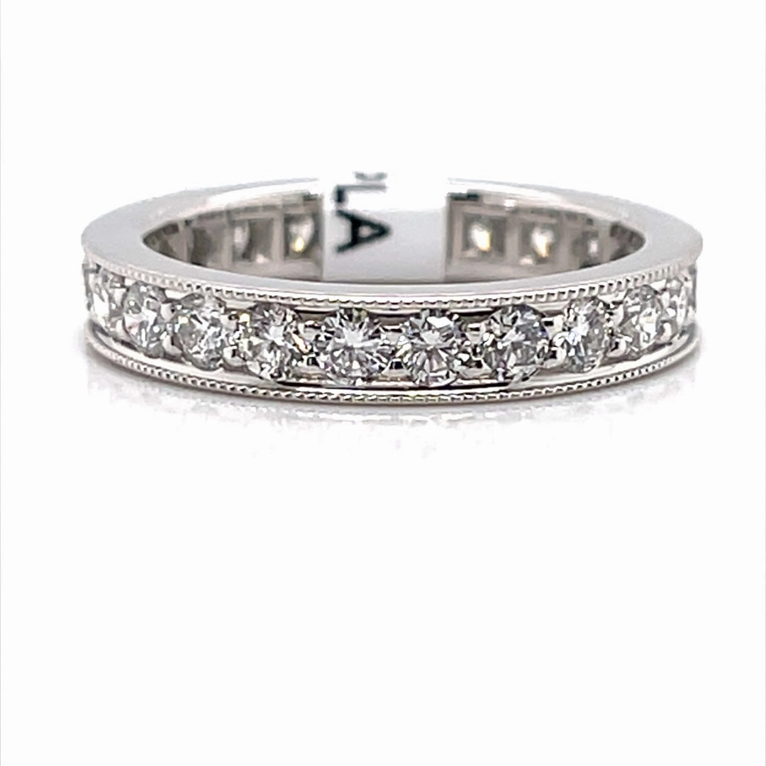 Travel Look Bremer Jewelry Anniversary/Eternity Diamond Wedding Ring in Platinum (1.68ctw)