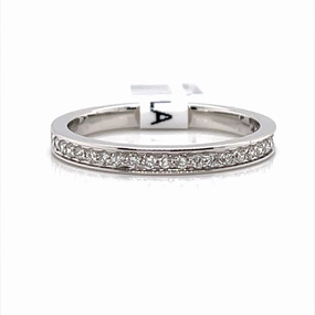 Bremer Jewelry Channel Set Diamond Wedding Ring in Platinum (0.23ctw) Fashionable Design