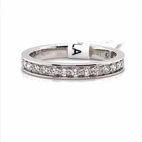 Bremer Jewelry Channel Set Diamond Wedding Ring in Platinum (0.51ctw) Statement Shine