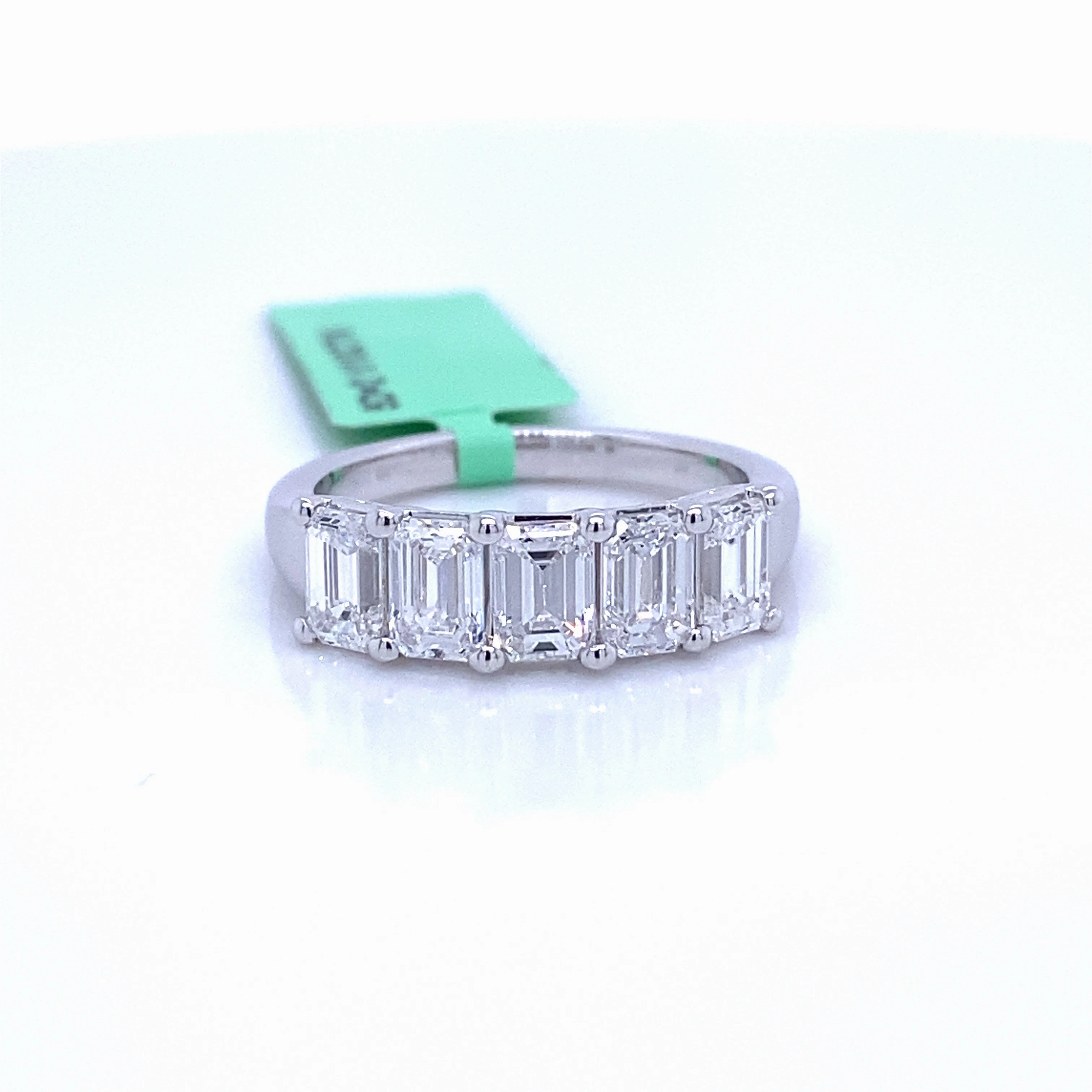 Special Accent Sleek Glamour Bremer Jewelry Half Anniversary Lab Grown Diamond Wedding Ring in 14K White Gold (3.00ctw)