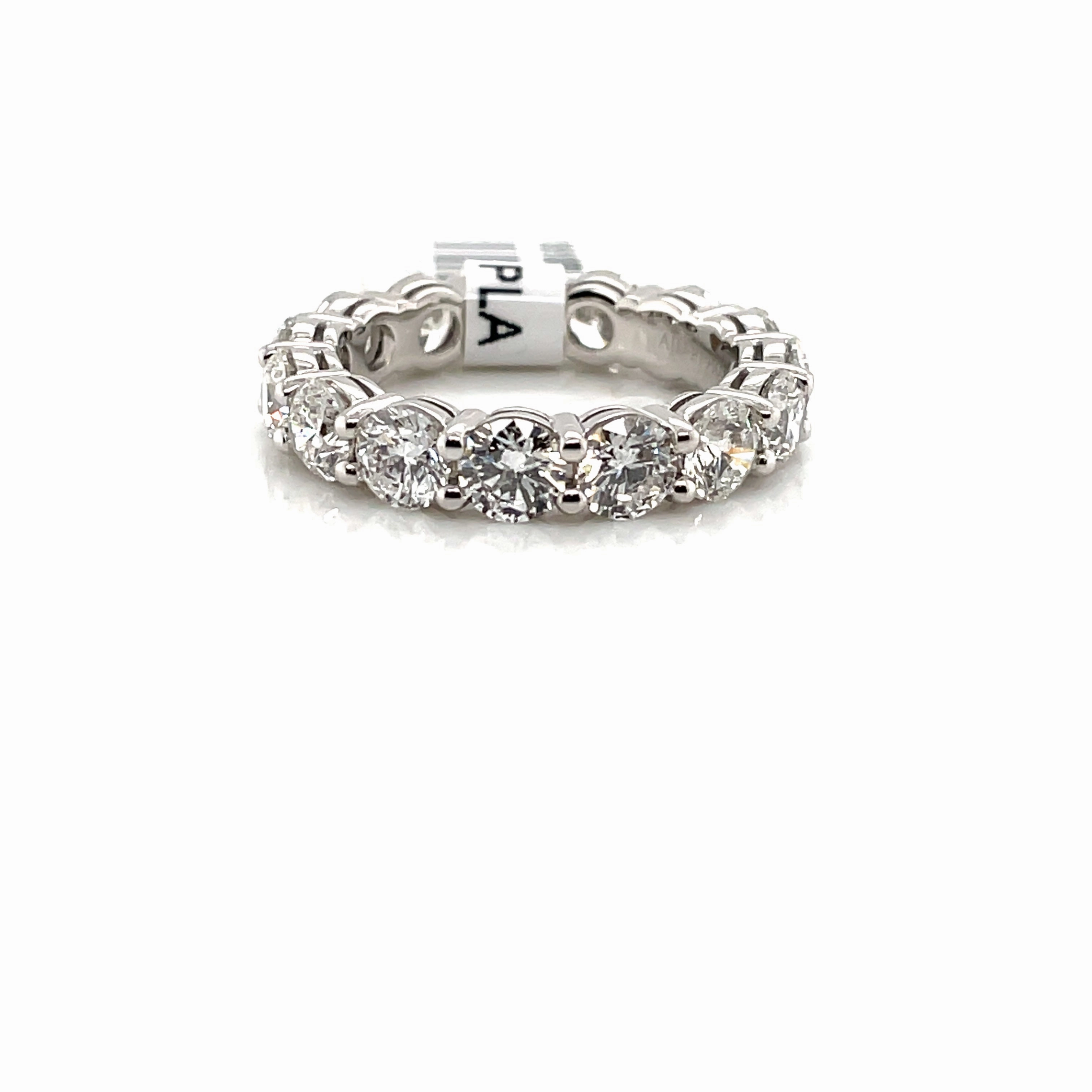 Exquisite Piece Bremer Jewelry Round Diamond Anniversary/Eternity Fashion Ring in Platinum (4.95ctw)