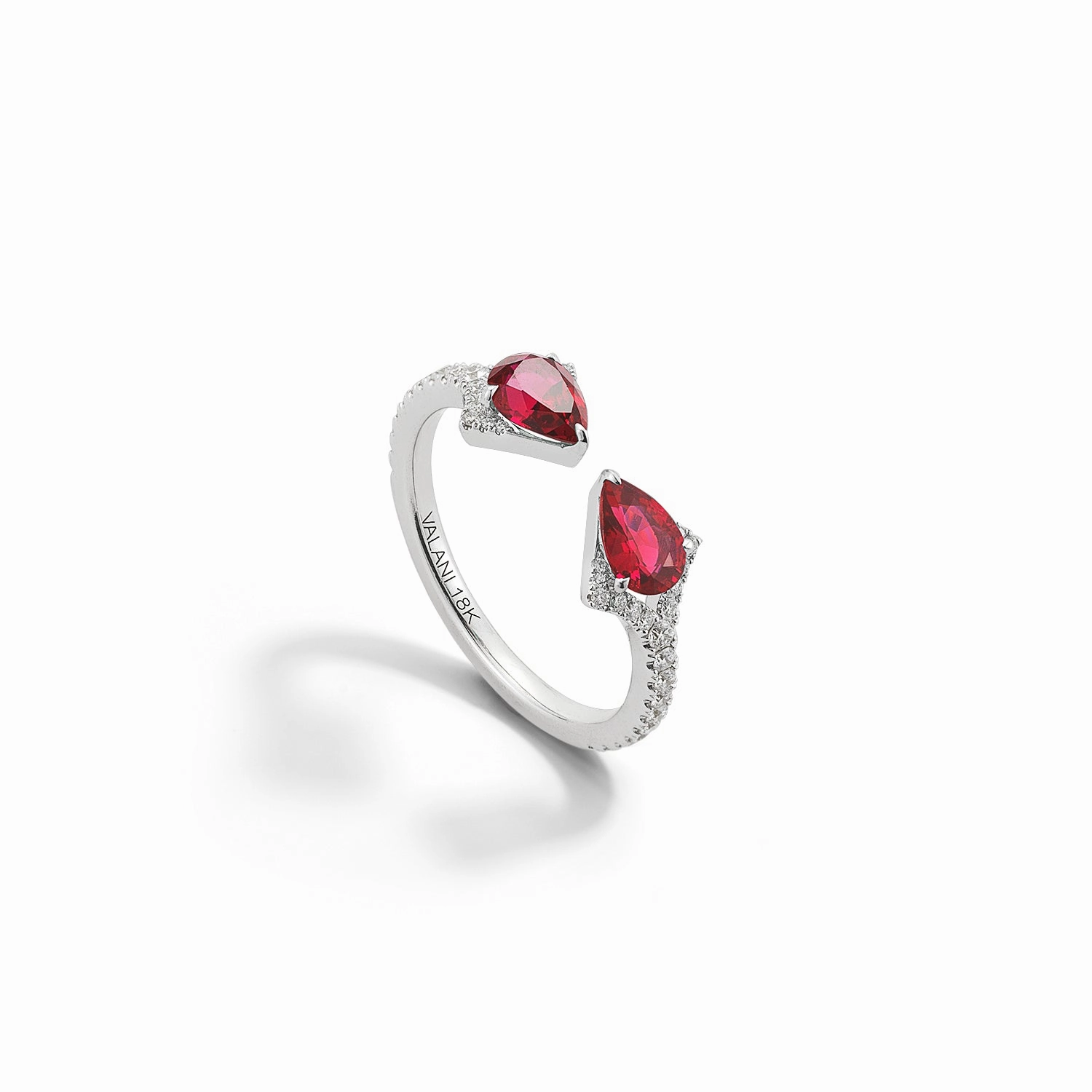 Bremer Jewelry Ruby and Diamond Fashion Ring in 18K White Gold (1.18ctw) Designer Craft