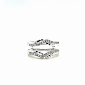 Bremer Jewelry Wrap Diamond Wedding Ring in 10K White Gold (0.25ctw) Classic Jewelry Design