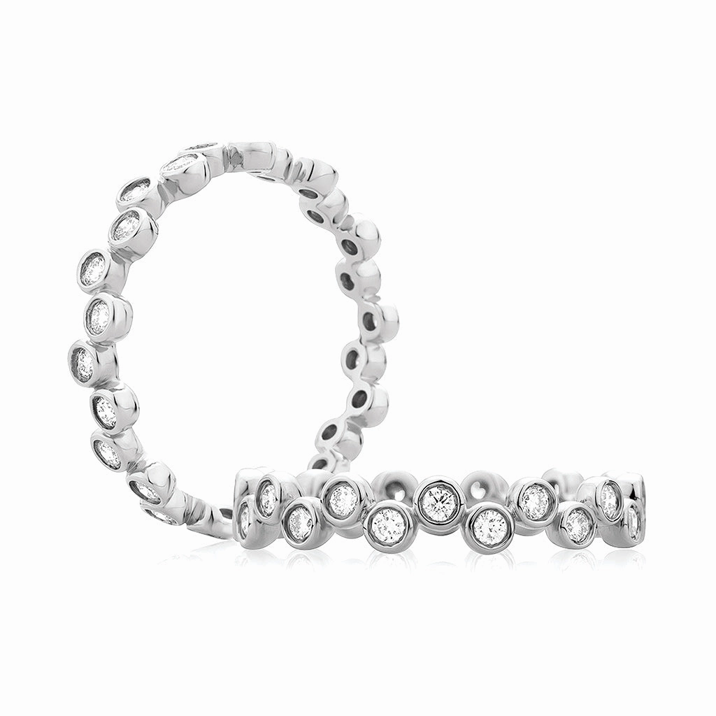 A. Jaffe Metropolitan Eternity Diamond Wedding Band in White Gold Cultural Touch