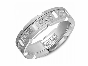 Carlex Anniversary/Eternity Wedding Ring in 18K White Gold (0.43ctw) Everyday Wear