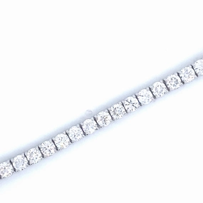 Bremer Jewelry Tennis Diamond Bracelet in 18K White Gold (10.56ctw) Flawless Glam