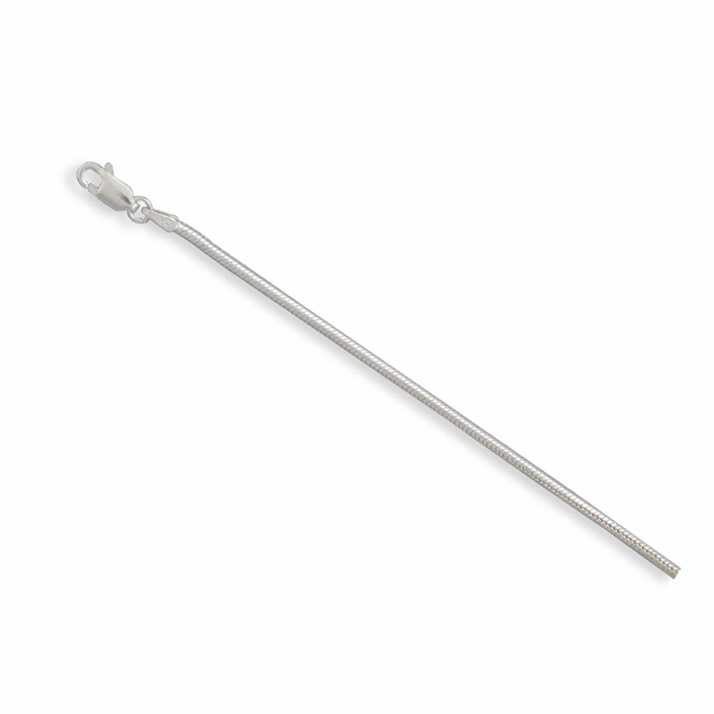 Italian Snake Chain Necklace 1.9mm Wide Sterling Silver Handmade Jewelry