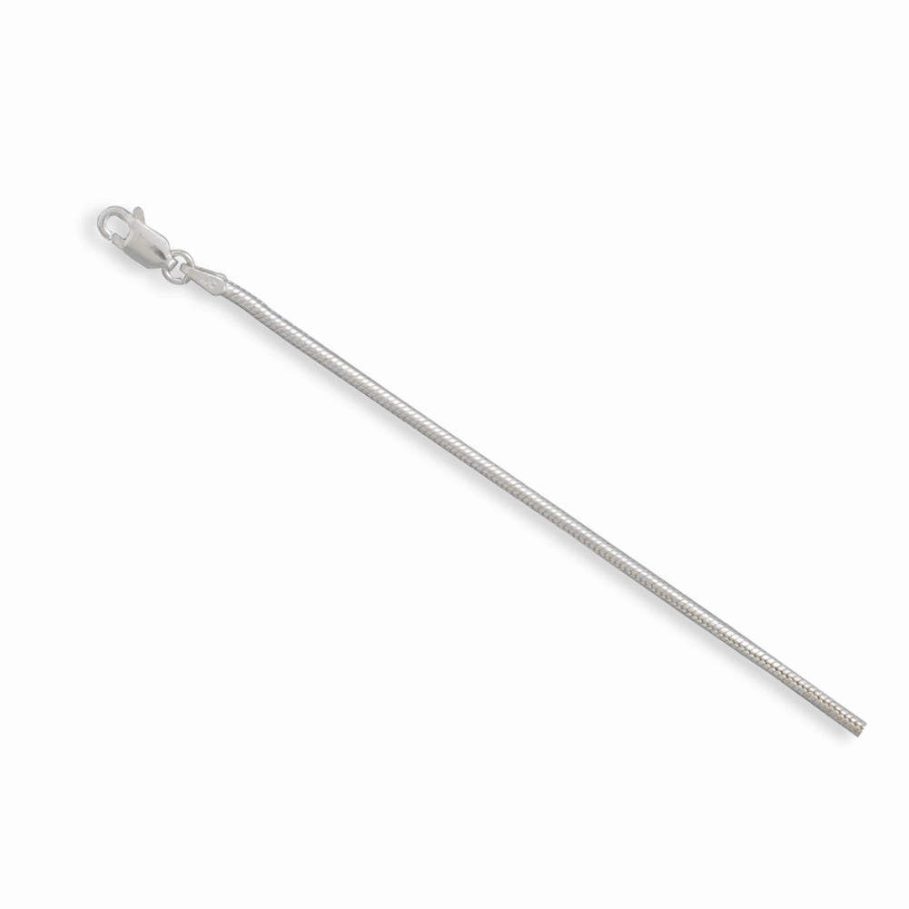 Italian Snake Chain Necklace 1.9mm Wide Sterling Silver Artistic Detail Effortless Accent