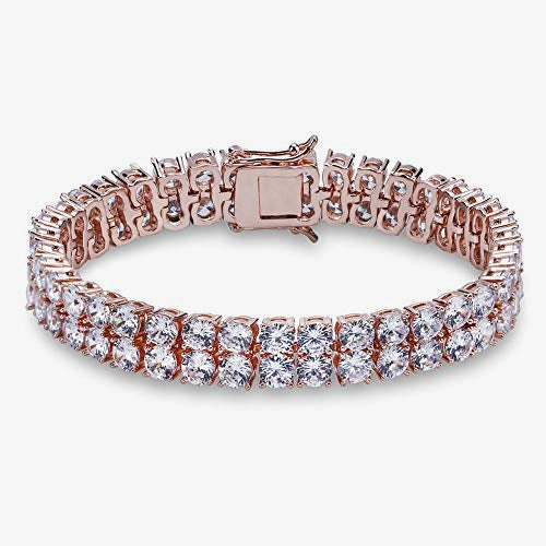 Office Accessory Corporate Gift Cubic Zirconia Iced Out Tennis Bling Lab Bracelet
