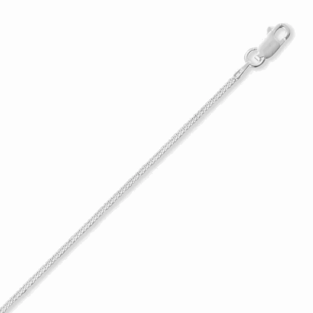 Career Jewelry Minimalist Design Curb Chain Necklace 1.4mm Wide Sterling Silver Lobster Clasp