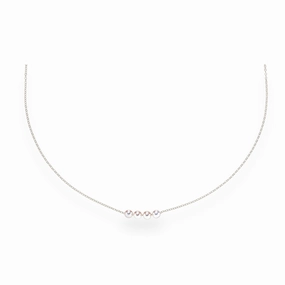 Radiant Shine 14K White Gold Uniform Add a Cultured Pearl Necklace