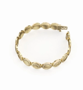 Bright Finish Stylish Look Noam Carver Aura Collection Tennis Diamond Bracelet in 14K Yellow Gold (1.68ctw)