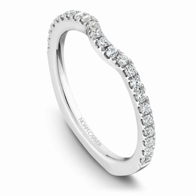 Youth Set Noam Carver Contour Diamond Wedding Band in White Gold