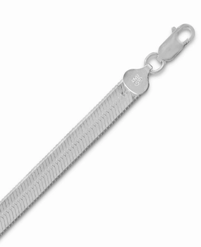 For Wife Superflex Herringbone Necklace 7mm Width Sterling Silver