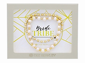 Dee Berkley 7 inch Bracelet in Yellow Gold Filled  "Bride Tribe" Unique Feature Formal Design