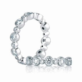 A. Jaffe Metropolitan Eternity Diamond Wedding Band in White Gold Bold Pop