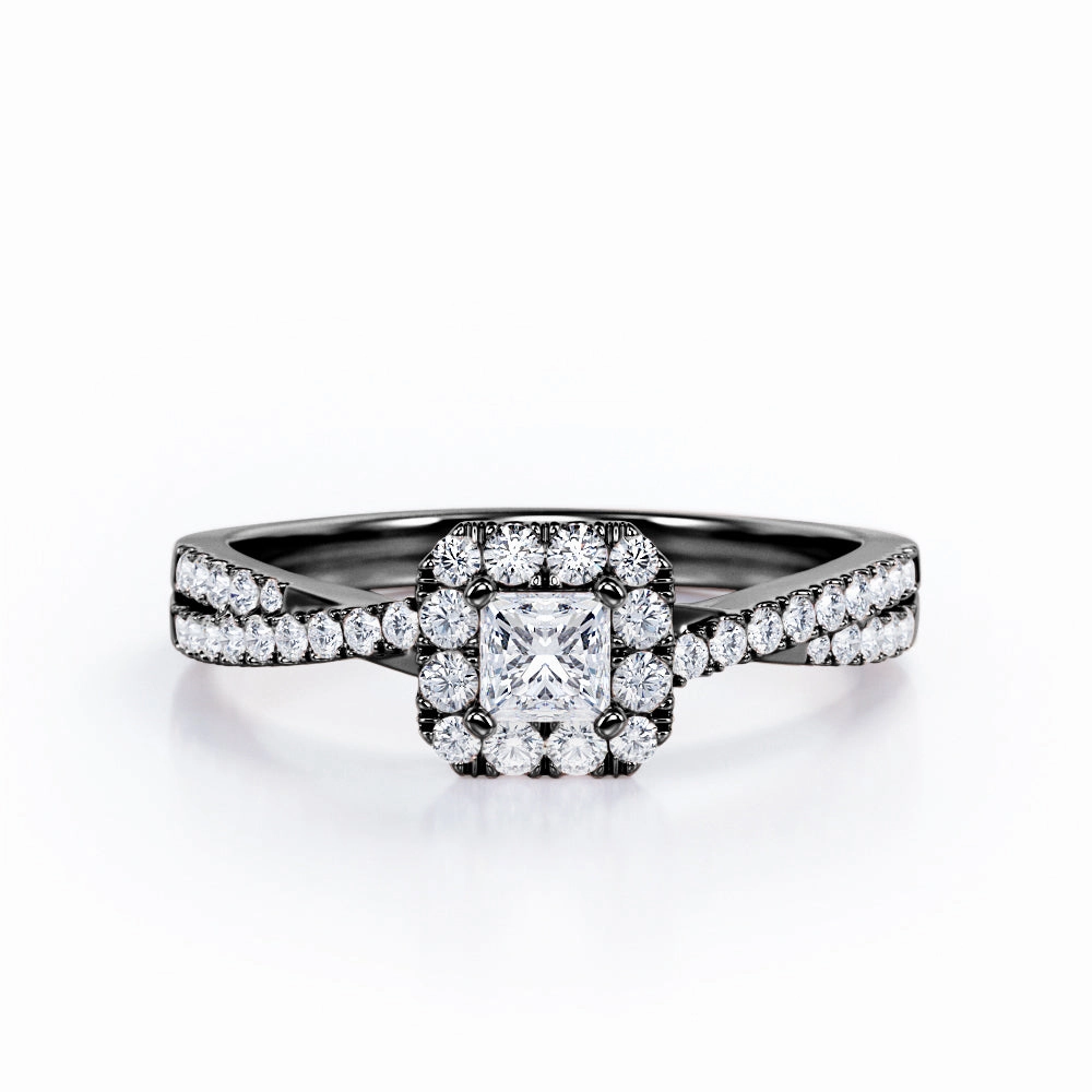 Weekend Glam Infinity 1 Ct Princess Cut Diamond Engagement Ring