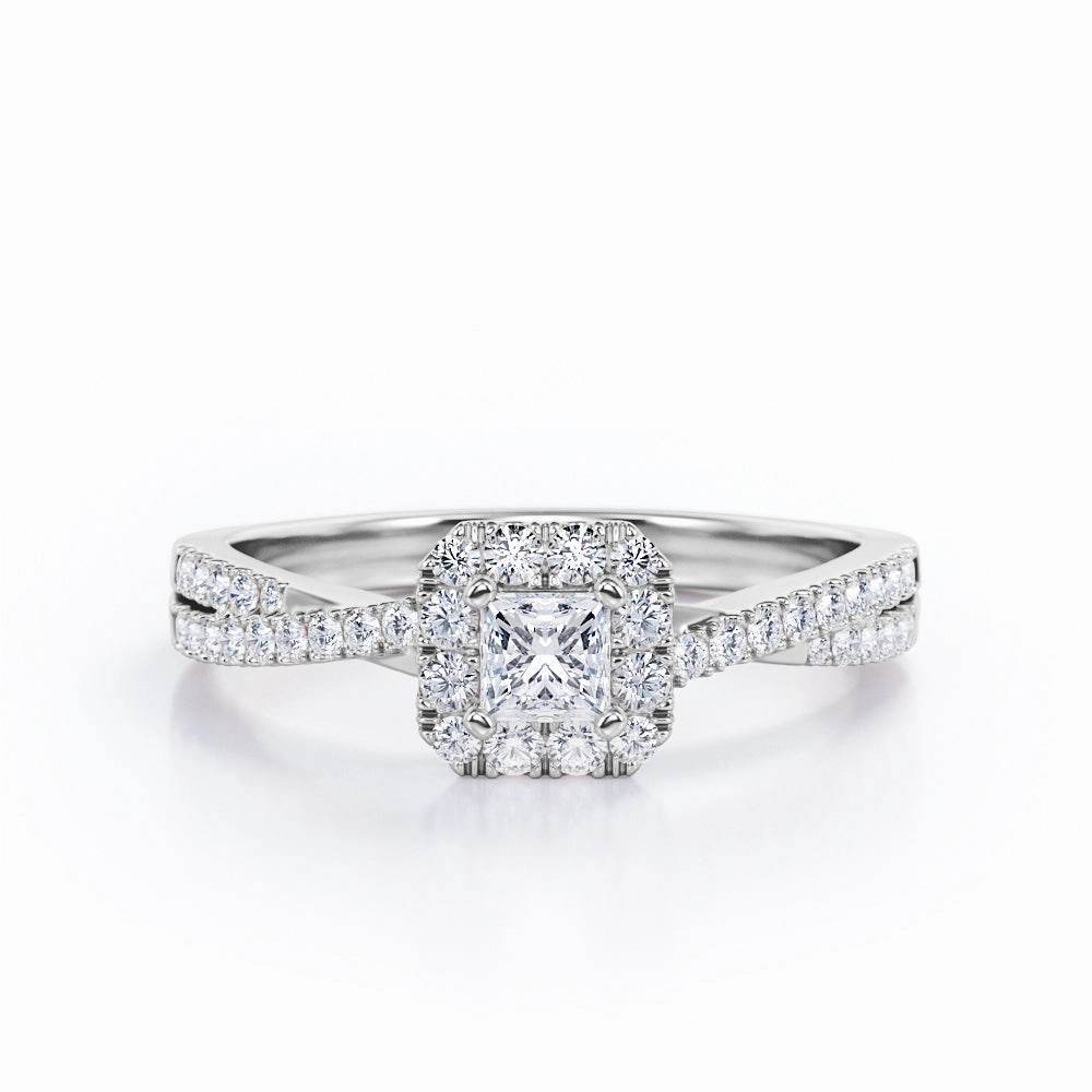 Classic Item Wonderful Product Infinity 1 Ct Princess Cut Diamond Engagement Ring