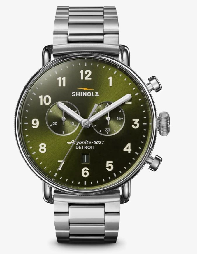 Canfield 2 Eye Canfield Chrono 43mm Stainless Bracelet Classic Gift urban vibe