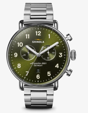 Canfield 2 Eye Canfield Chrono 43mm Stainless Bracelet Classic Gift urban vibe