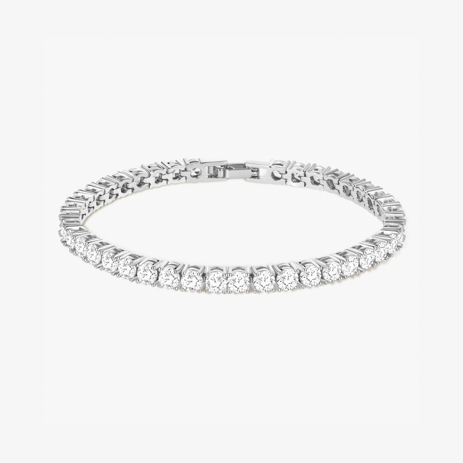 18K Gold Plated Cubic Zirconia Classic Tennis Bracelet Beautiful Symbol