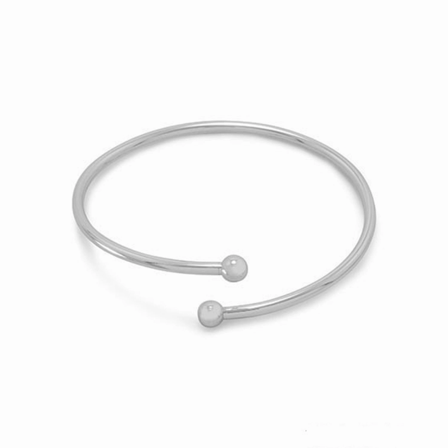 Couple??s Choice Bangle Charm Bracelet Flexible with Removable Ball