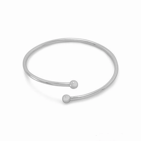 Couple??s Choice Bangle Charm Bracelet Flexible with Removable Ball