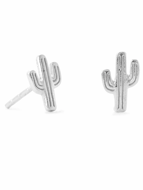 Saguaro Cactus Post Stud Earrings Sterling Silver Simple Option Sophisticated Ornament
