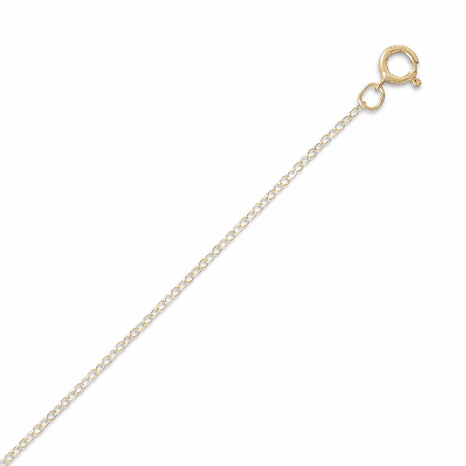 Brushed Item Cable Chain Necklace 14k Gold-filled - Made in the USA